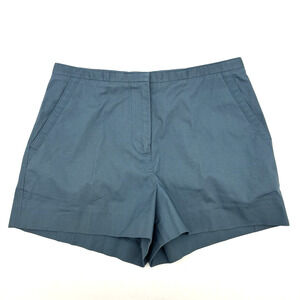 A|X Armani Exchange Ocean Blue Mid Rise Slash Pocket Stretch Shorts P0 24x2.5"